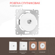 Розетка спутниковая SAT TV Arte Milano 202.42-1.white Розетка спутниковая SAT TV Arte Milano 202.42-1.white