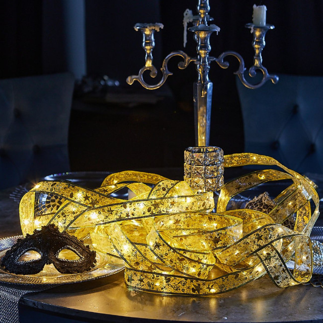 Гирлянда Uniel ULD-S1000-100/SCB/3AA WARM WHITE IP20 RIBBON UL-00010900