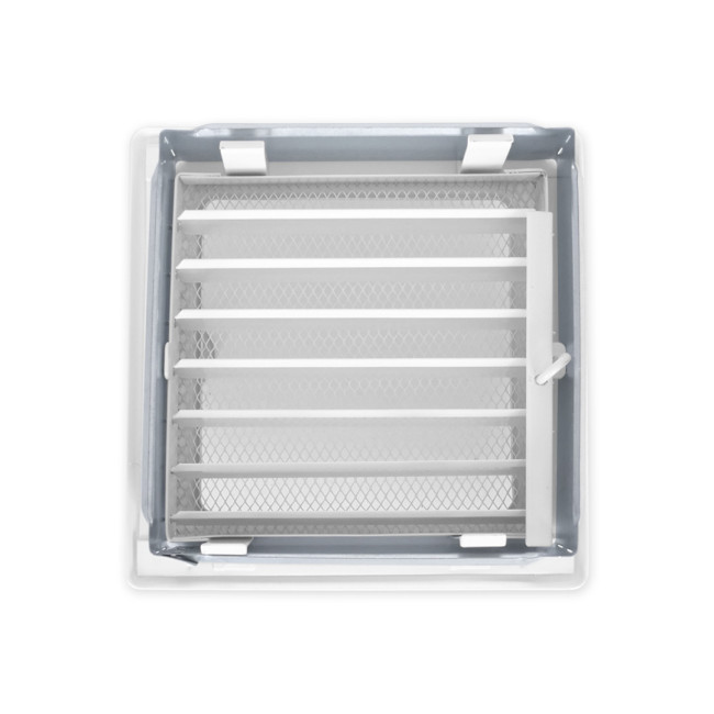 Решетка (Белый) с задвижкой 17*17