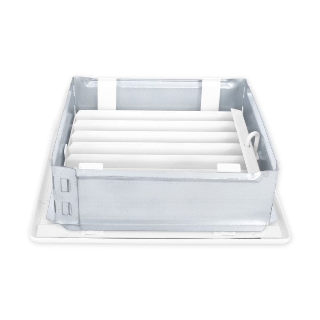 Решетка (Белый) с задвижкой 17*17