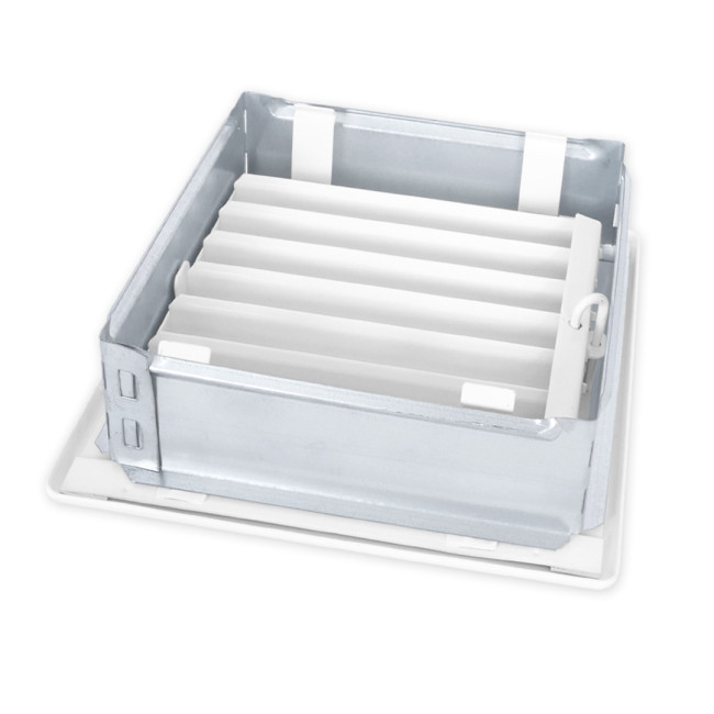 Решетка (Белый) с задвижкой 17*17