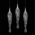 Подвесной светильник Delight Collection Goddess Tears P68009L-3 chrome Подвесной светильник Delight Collection Goddess Tears P68009L-3 chrome
