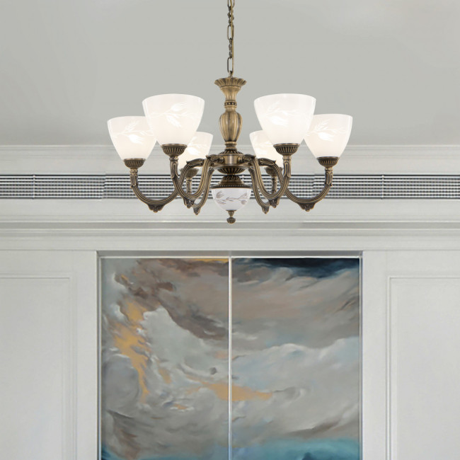 Подвесная люстра Arte Milano 347837/6 AB Подвесная люстра Arte Milano 347837/6 AB