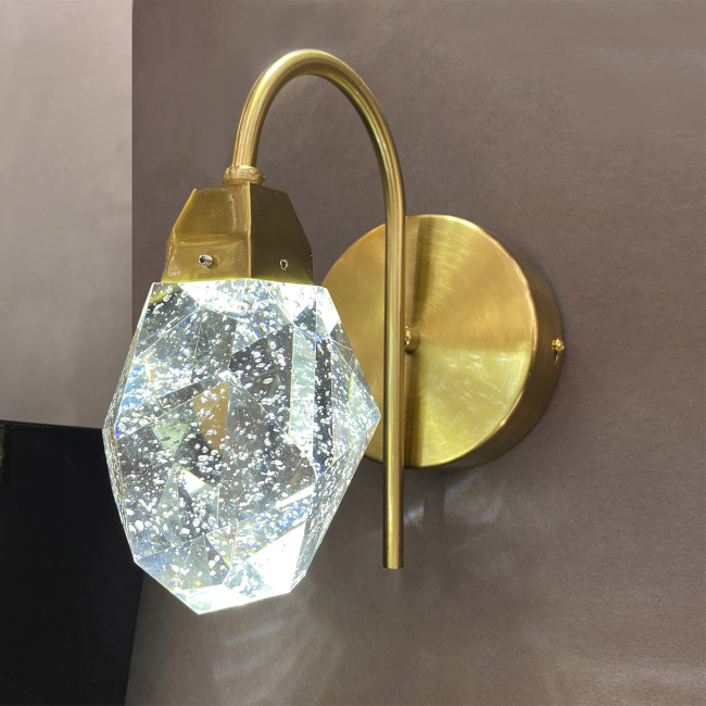 Бра Delight Collection Crystal rock MD-020B-wall gold Бра Delight Collection Crystal rock MD-020B-wall gold