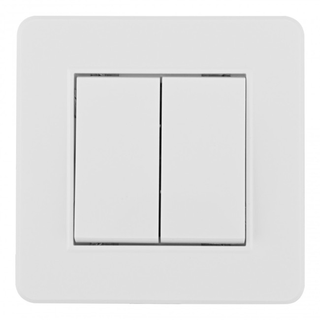 Выключатель двухклавишный Arte Milano SET16-1-30-2 white Выключатель двухклавишный Arte Milano SET16-1-30-2 white