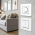Выключатель двухклавишный Arte Milano SET16-1-30-2 white Выключатель двухклавишный Arte Milano SET16-1-30-2 white