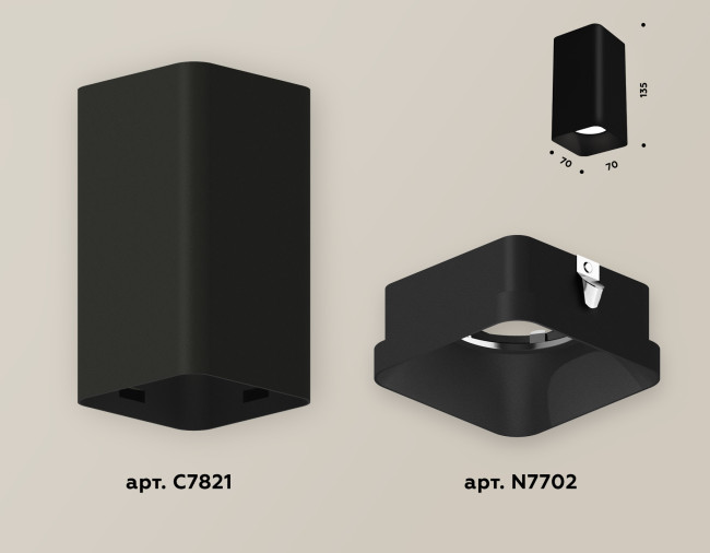 Накладной светильник Ambrella Light Techno XS7821002 (C7821, N7702)