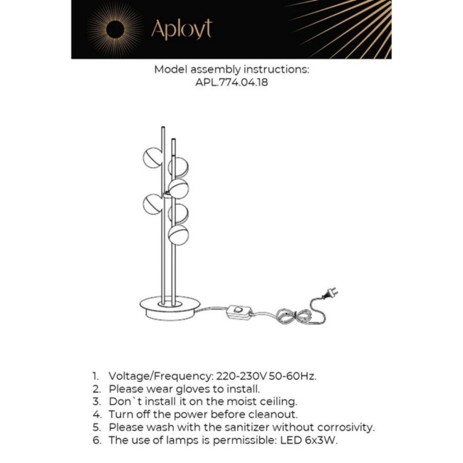 Настольная лампа Aployt Delfin APL.774.04.18 Настольная лампа Aployt Delfin APL.774.04.18