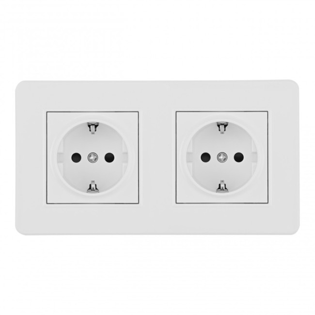 Розетка Arte Milano SET16-2-40-1x2 white