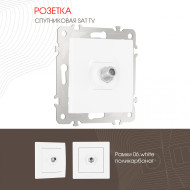 Розетка SAT TV Arte Milano 206.42-1.white