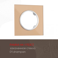 Рамка одноместная Arte Milano 502.01-1.shampan
