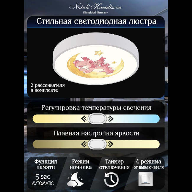 Потолочный светильник Natali Kovaltseva Kids INNOVATION STYLE 83122 Потолочный светильник Natali Kovaltseva Kids INNOVATION STYLE 83122