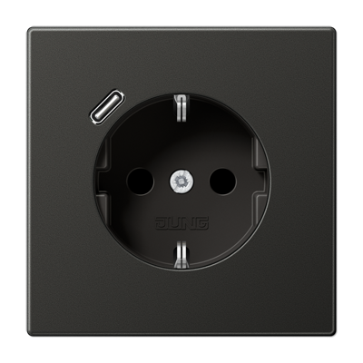 Розетка 2K+З USB Typ C Jung AL1520-18CAN Розетка 2K+З USB Typ C Jung AL1520-18CAN