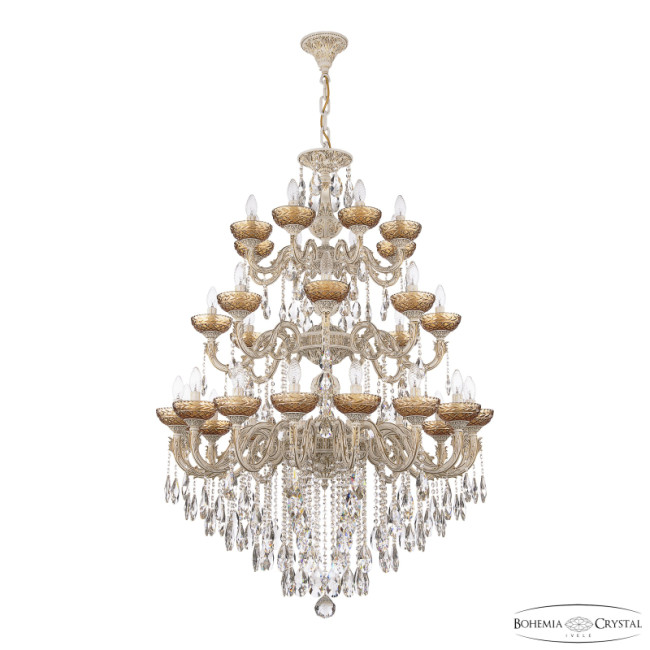 Подвесная люстра Bohemia Ivele Crystal AL79101/16+8+8/300/3d B WMG P Amber/M-1F Подвесная люстра Bohemia Ivele Crystal AL79101/16+8+8/300/3d B WMG P Amber/M-1F