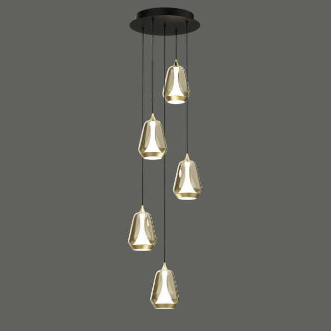 Каскадная люстра Delight Collection MD24001011-5A brass/champagne Каскадная люстра Delight Collection MD24001011-5A brass/champagne