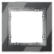 Рамка на 1 пост Voltum S70 VLS110107 (графит, стекло)