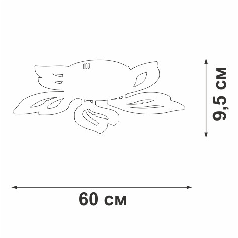 Потолочная люстра Vitaluce V3893-0/5PL Потолочная люстра Vitaluce V3893-0/5PL