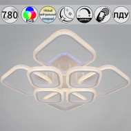Потолочная люстра Reluce 06335-0.3-4+4A WH (RGB)