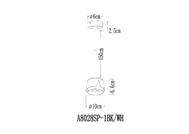 Подвесной светильник Arte Lamp Amaks A8028SP-1WH Подвесной светильник Arte Lamp Amaks A8028SP-1WH