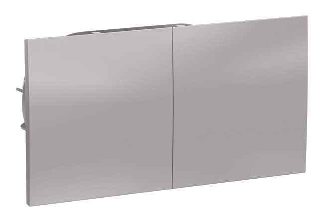 Розетка с/з двойная, со шторками, с крышкой, 16А, в сборе Systeme Electric AtlasDesign Алюминий ATN000328 Розетка с/з двойная, со шторками, с крышкой, 16А, в сборе Systeme Electric AtlasDesign Алюминий ATN000328