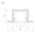 Профиль Arlight SL-SLIM-H13M-F25-2000 ANOD 023719 Профиль Arlight SL-SLIM-H13M-F25-2000 ANOD 023719
