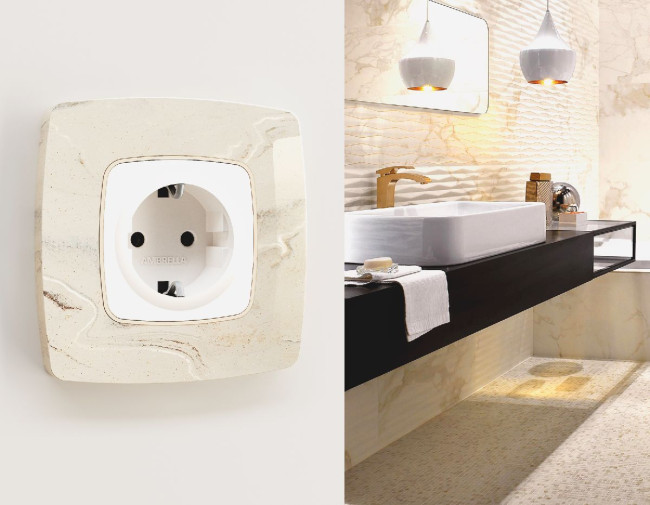 Рамка трехместная Ambrella Volt Opera OF940603 Рамка трехместная Ambrella Volt Opera OF940603