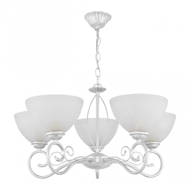 Подвесная люстра Arte Milano Amalfi 330656/5 WT+SL Подвесная люстра Arte Milano Amalfi 330656/5 WT+SL