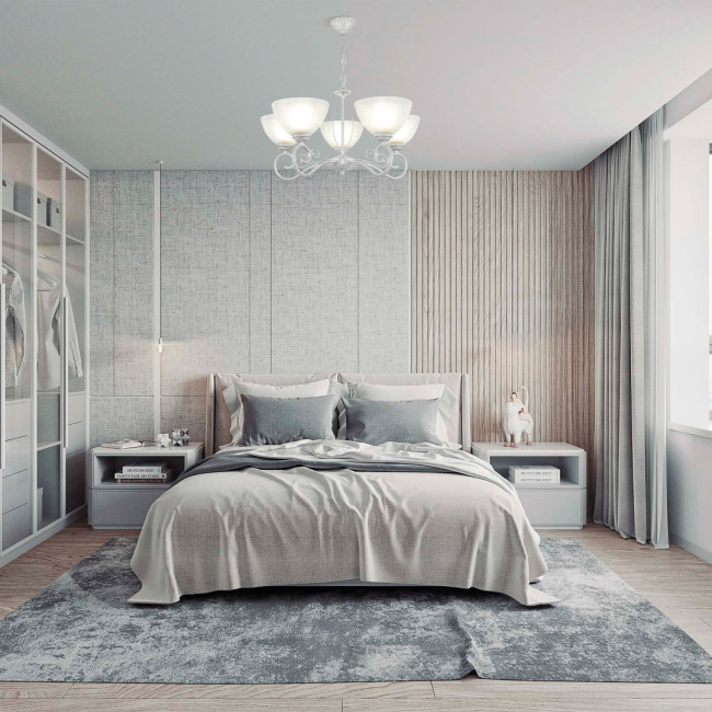 Подвесная люстра Arte Milano Amalfi 330656/5 WT+SL Подвесная люстра Arte Milano Amalfi 330656/5 WT+SL