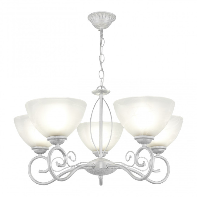 Подвесная люстра Arte Milano Amalfi 330656/5 WT+SL Подвесная люстра Arte Milano Amalfi 330656/5 WT+SL