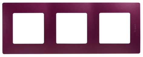Рамка 3-постовая Legrand Etika сливовая 672563