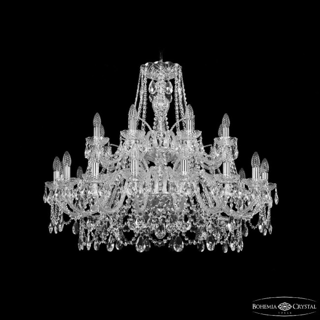 Подвесная люстра Bohemia Ivele Crystal 1411/16+8/360/2d Ni Подвесная люстра Bohemia Ivele Crystal 1411/16+8/360/2d Ni