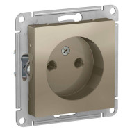 Розетка б/з, 16А, механизм Systeme Electric AtlasDesign Шампань ATN000541