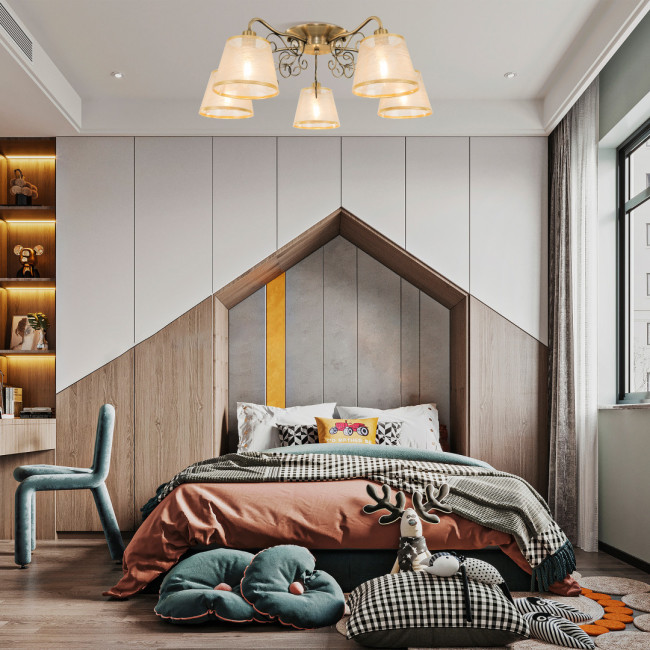 Потолочная люстра Arte Milano 341120/5 AB Потолочная люстра Arte Milano 341120/5 AB