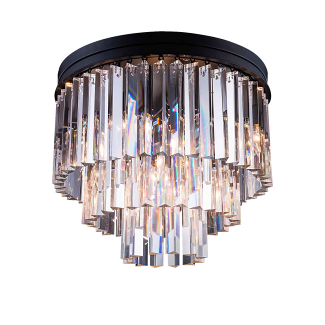 Потолочная люстра Delight Collection 1920s Odeon 771131 (KR0387C-6/P black/clear) Потолочная люстра Delight Collection 1920s Odeon 771131 (KR0387C-6/P black/clear)