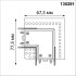 Соединитель L-образный Novotech Shino Smal 135281