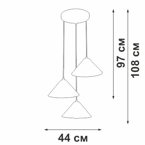 Подвесной светильник Vitaluce V3093-0/3S Подвесной светильник Vitaluce V3093-0/3S