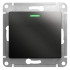 Выключатель 1-клавишный с подсветкой сх.1а, 10AX Systeme Electric Glossa Антрацит GSL000713 Выключатель 1-клавишный с подсветкой сх.1а, 10AX Systeme Electric Glossa Антрацит GSL000713