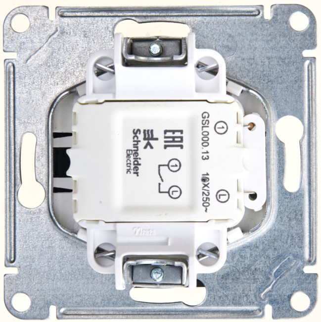 Выключатель 1-клавишный с подсветкой сх.1а, 10AX Systeme Electric Glossa Антрацит GSL000713 Выключатель 1-клавишный с подсветкой сх.1а, 10AX Systeme Electric Glossa Антрацит GSL000713