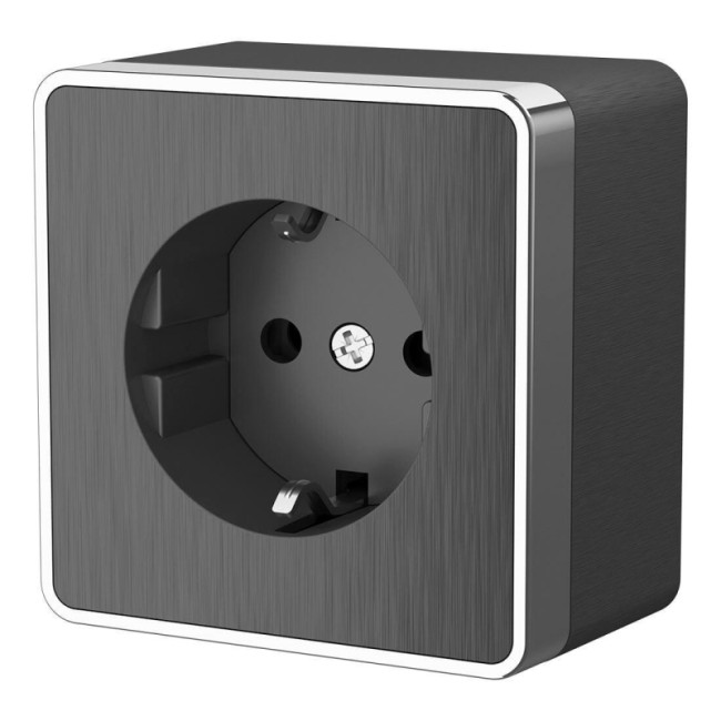 Розетка с заземлением Werkel Gallant графит рифленый W5071004 4690389164484 Розетка с заземлением Werkel Gallant графит рифленый W5071004 4690389164484