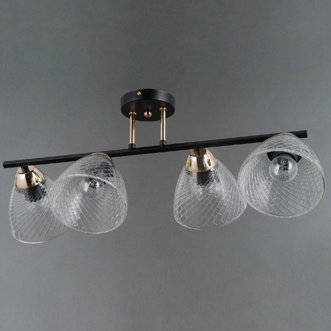 Потолочная люстра Illumico IL0739-4CSQ-24 BK FGD ARIES Потолочная люстра Illumico IL0739-4CSQ-24 BK FGD ARIES