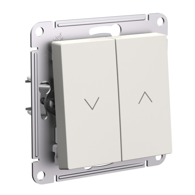 Выключатель 2-клавишный жалюзи, 10А Systeme Electric AtlasDesign Бежевый ATN000219 Выключатель 2-клавишный жалюзи, 10А Systeme Electric AtlasDesign Бежевый ATN000219