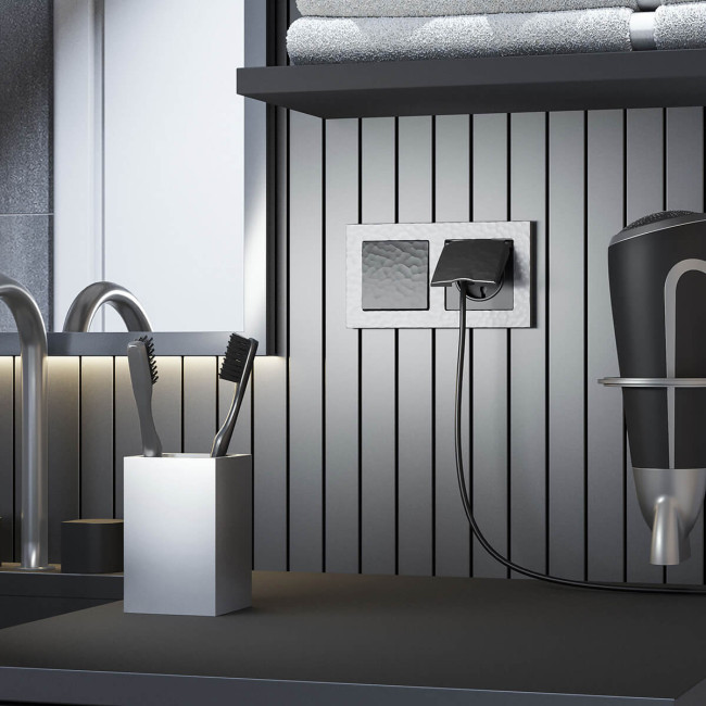 Рамка Werkel Hammer серебряный 4690389163395 Рамка Werkel Hammer серебряный 4690389163395