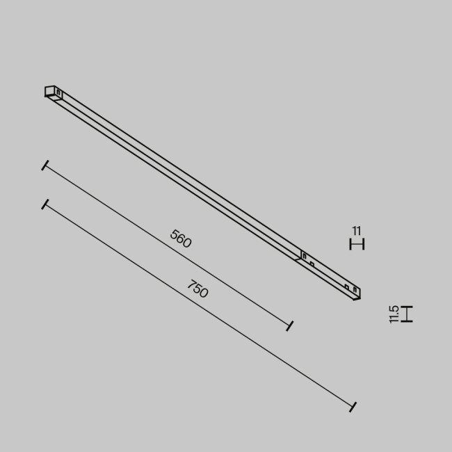 Трековый магнитный светильник Maytoni Technical Basis Exility X TR240-4-12WTW-DSZ-B