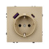 Механизм розетки с USB зарядкой Arlight SCT-NOBE-MUAC-SFPL-GD (230V, 16A) 054286