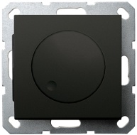 Диммер LED в комплекте с накладкой 30-400W 230V 50Hz с возможностью подключения спутника черный матовый (soft touch) G4012PB