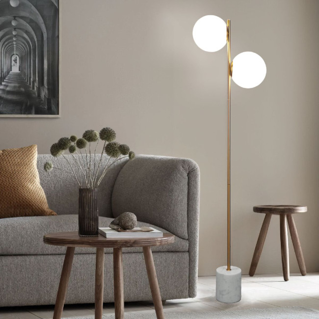 Торшер Eurosvet Marbella 01158/2 латунь a064390 Торшер Eurosvet Marbella 01158/2 латунь a064390