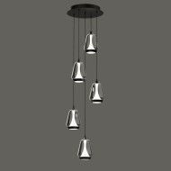 Каскадная люстра Delight Collection MD24001011-5A black/smoky
