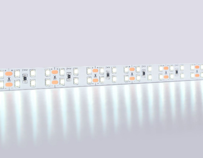 Светодиодная лента двухрядная Ambrella Light LED Strip 24В 2835 20Вт/м 6500K 5м IP20 GS3603