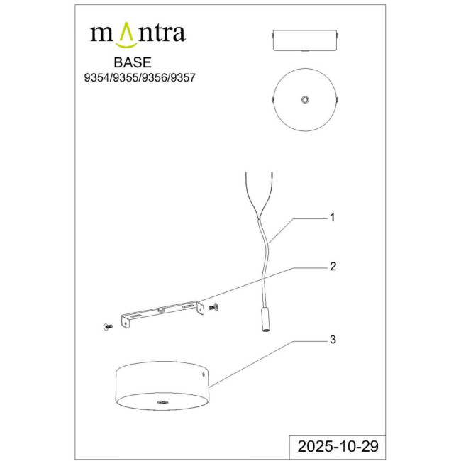 Подвесной светильник Mantra Arrecife 9354+9211 (1L) Подвесной светильник Mantra Arrecife 9354+9211 (1L)