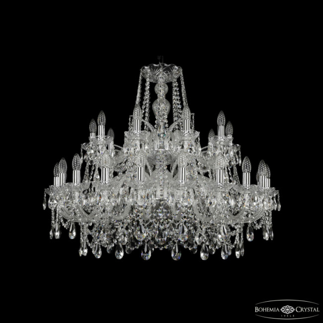 Подвесная люстра Bohemia Ivele Crystal 1411/20+10/360/2d Ni